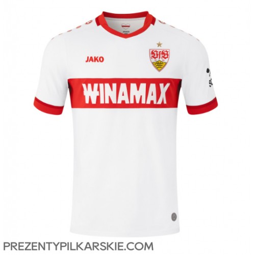 Stroje piłkarskie Stuttgart Koszulka Podstawowej 2024-25 Krótki Rękaw
